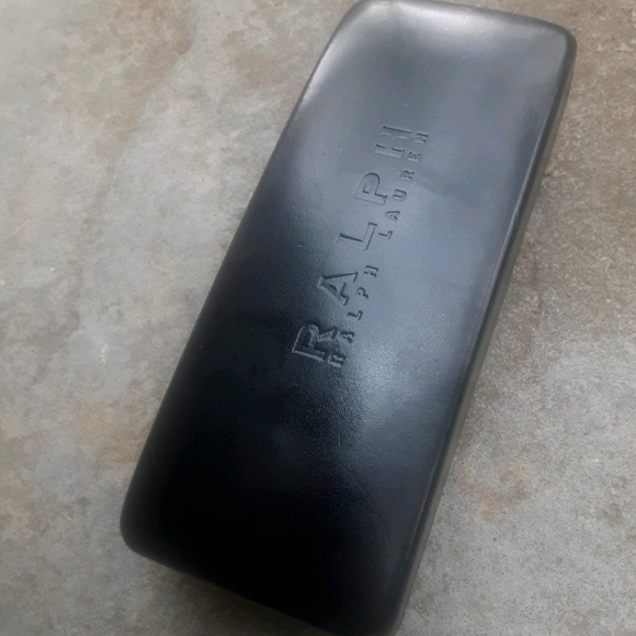 Ralph Ralph Lauren Leather Hard Eye Glasses Case - Picture 4 of 6